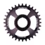 Shimano Direct Mount Thick Thin Chainring - Black Sapphire