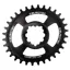 Burgtec Oval Thick Thin Chainring GXP Boost 3mm Offset - Black