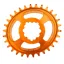 Burgtec Oval Thick Thin Chainring GXP Boost 3mm Offset - Orange