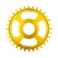 Burgtec Thick Thin Chainring Shimano Direct Mount  - Gold