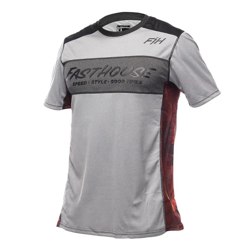 Fasthouse Classic Acadia Short Sleeve Jersey - Heather Grey
