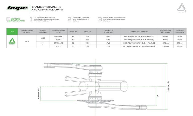 Hope Carbon Crankset - Blue-2