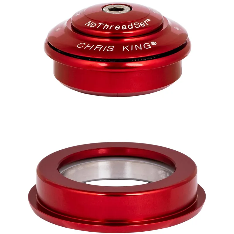 Chris King Inset 2 ZS44/ZS56 Tapered Headset - Red
