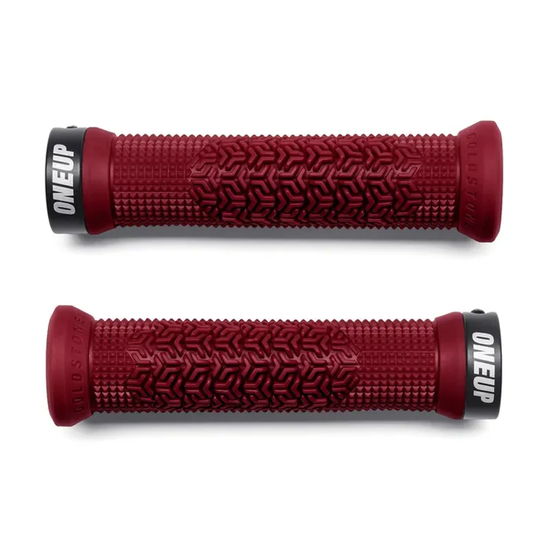 OneUp Components Goldstone Grips - Maroon-1