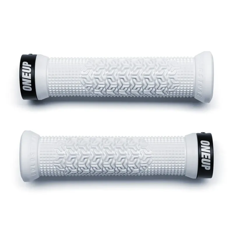 OneUp Components Goldstone Grips - White-1