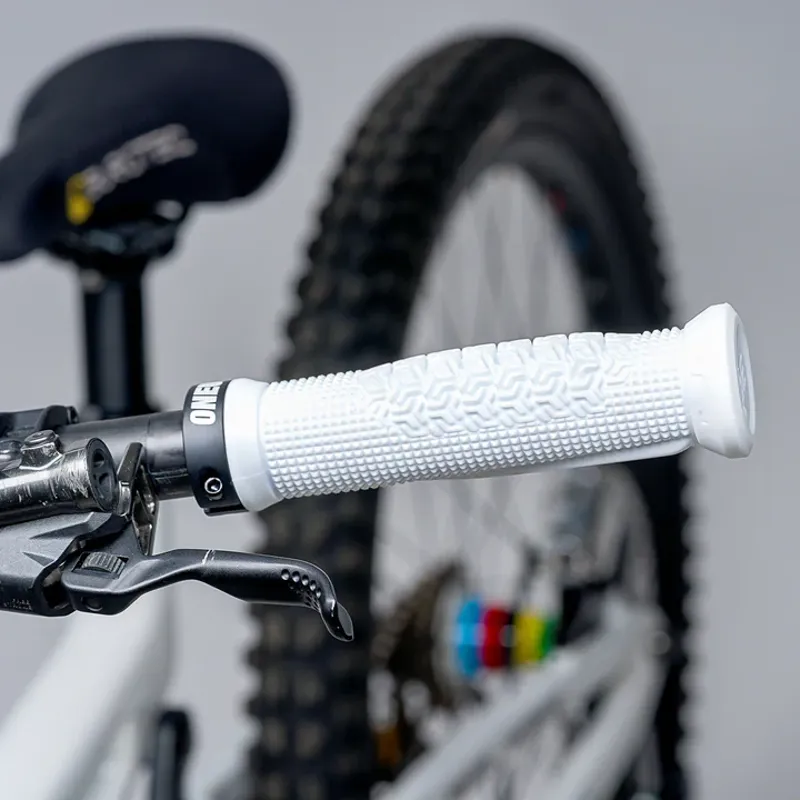 OneUp Components Goldstone Grips - White-3