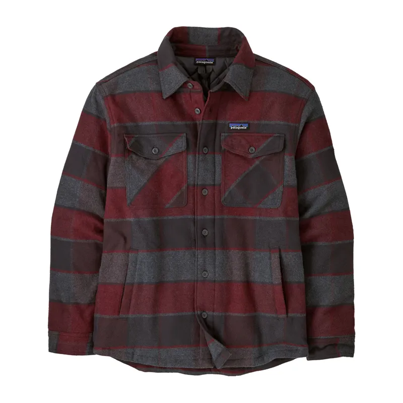 Patagonia Men's Lightweight Insulated Fjord Flannel Shirt - William: Ink Black-2