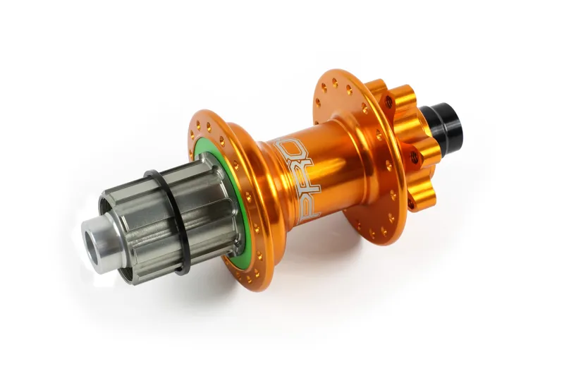 Hope Pro 4 Non-Boost Rear Hub - Orange-1