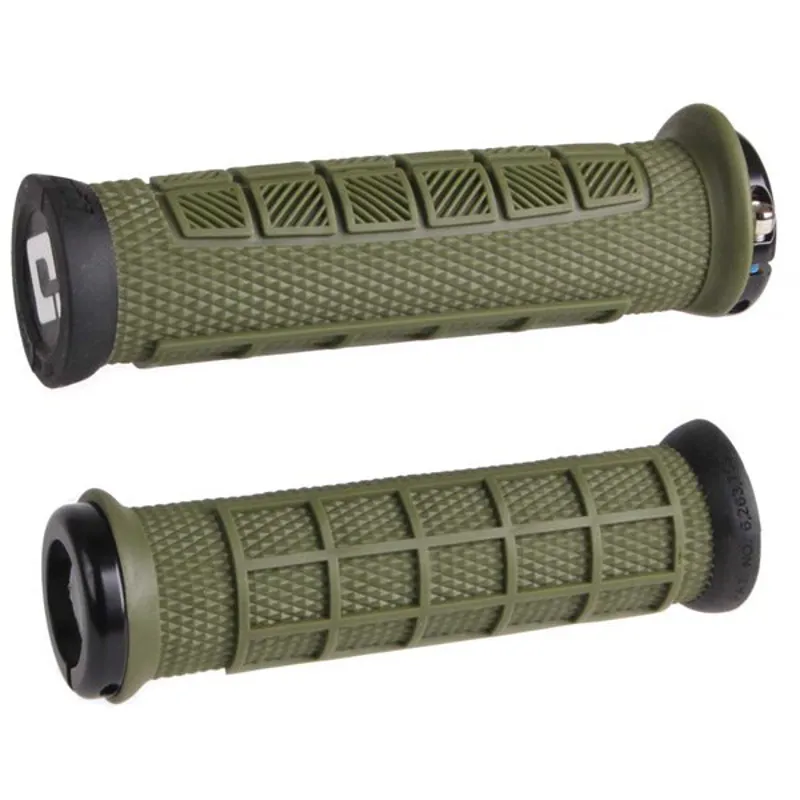 Odi Elite Pro 130mm Mountain Bike Lock On Grips - Green