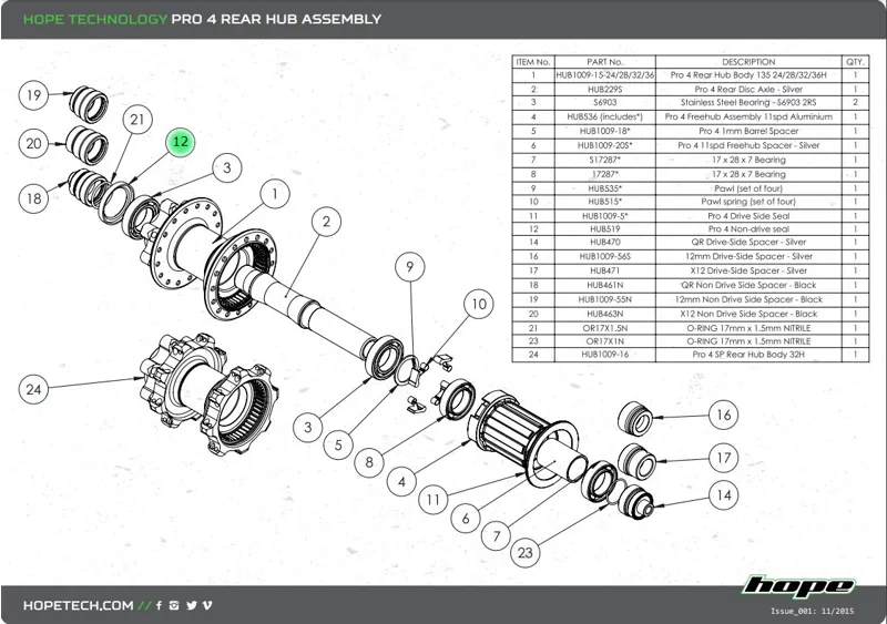 Hope Pro 2/3/EVO/4 Non-Drive Seal-1