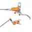 Hope Tech 4 Evo GR4 Braided Disc Brake Silver/Orange