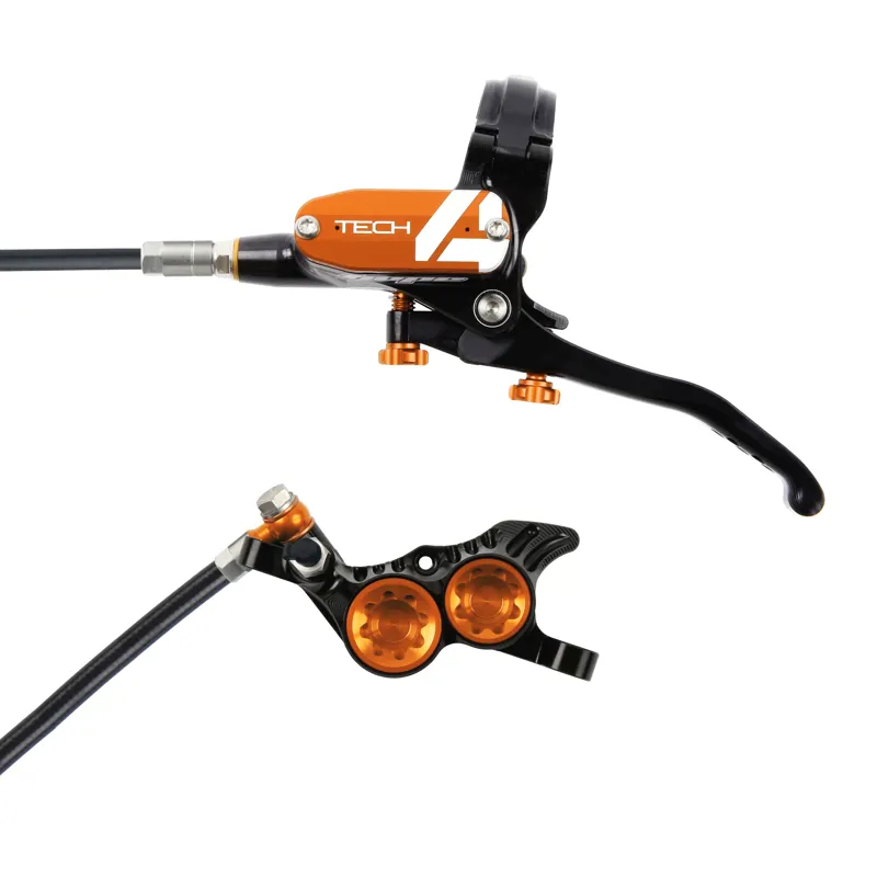Hope Tech 4 V4 Brake - Black/Orange 