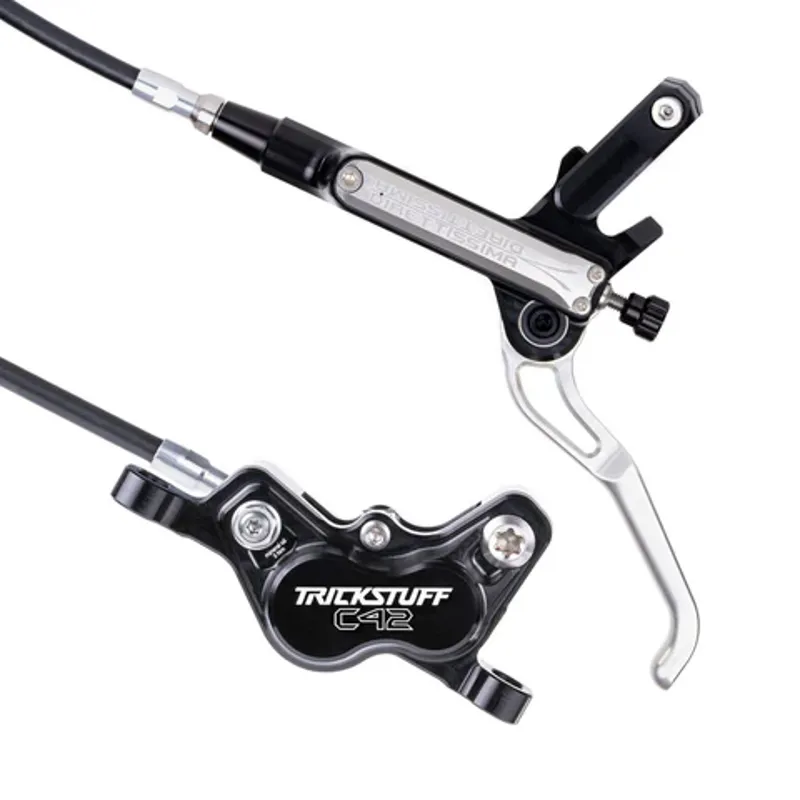 Trickstuff Direttissima Disc Brake Set - Silver Lever-1