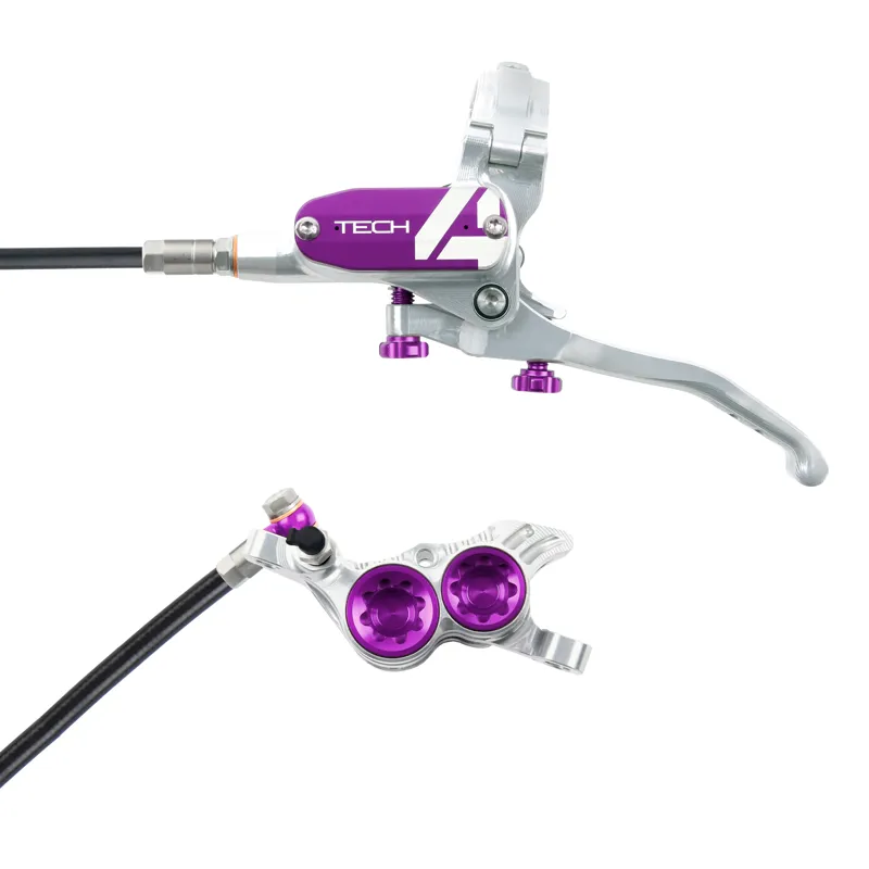 Hope Tech 4 V4 Brake - Silver/Purple 
