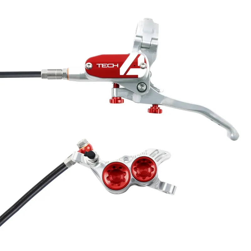 Hope Tech 4 V4 Brake - Silver/Red