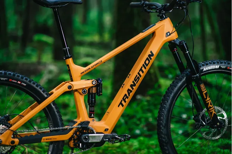 Transition Regulator SX Carbon XT MTB Complete Ebike Madrone Gold-5